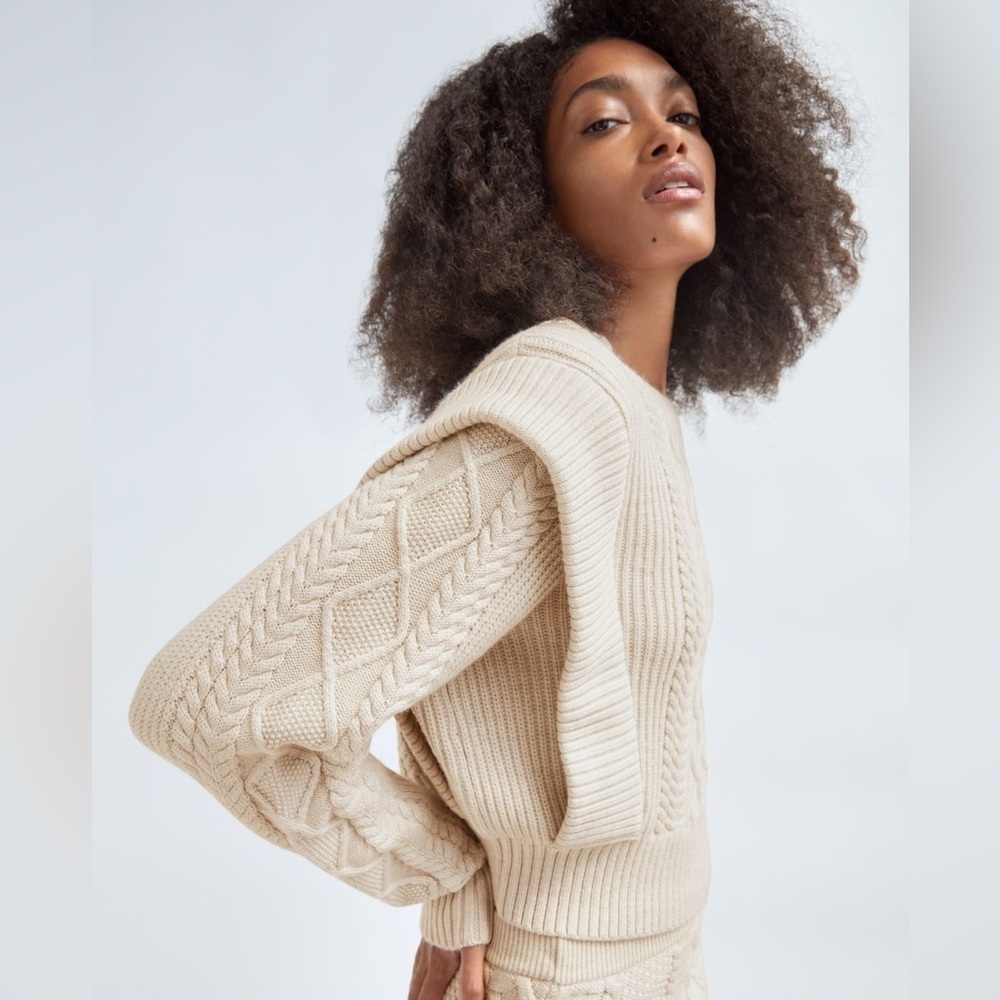 Aritzia Babaton Seek Sweater in Heather Birch  Sz 2XS